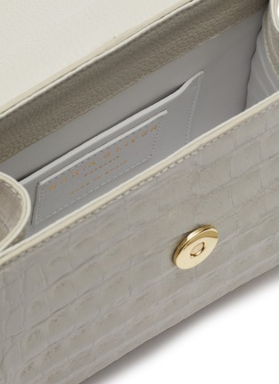 Detail View - Click To Enlarge - MARIA OLIVER - MINI ‘MICHELLE’ TOP HANDLE PYTHON LEATHER BAG