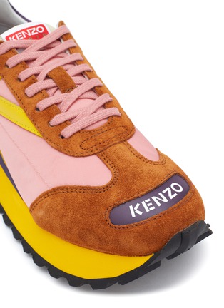 Detail View - Click To Enlarge - KENZO - ‘Kenzosmile’ Logo Nylon Low Top Sneakers