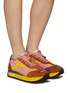 Figure View - Click To Enlarge - KENZO - ‘Kenzosmile’ Logo Nylon Low Top Sneakers