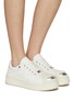 Figure View - Click To Enlarge - KENZO - ‘Hoops’ Low Top Lace Up Sneakers