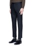 Front View - Click To Enlarge - WOOYOUNGMI - Piped waist wool pants
