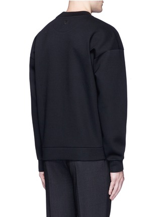 Back View - Click To Enlarge - WOOYOUNGMI - Square print neoprene sweatshirt