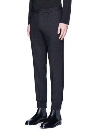 Front View - Click To Enlarge - WOOYOUNGMI - Fleece wool suiting fabric jogging pants