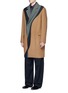 Figure View - Click To Enlarge - WOOYOUNGMI - Colourblock swirl wool-cashmere coat