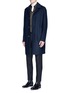 Figure View - Click To Enlarge - WOOYOUNGMI - Piped sleeve balmacaan coat