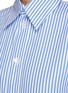 BOTTEGA VENETA - Point Collar Drop Shoulder Pinstripe Poplin Button Up Shirt