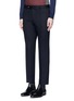 Front View - Click To Enlarge - WOOYOUNGMI - Stretch wool fleece pants