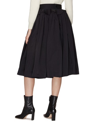 Back View - Click To Enlarge - BOTTEGA VENETA - Structured High Waist Pleated Midi Skirt