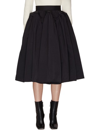 Main View - Click To Enlarge - BOTTEGA VENETA - Structured High Waist Pleated Midi Skirt