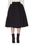 BOTTEGA VENETA - Structured High Waist Pleated Midi Skirt