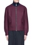 Main View - Click To Enlarge - WOOYOUNGMI - Jersey collar bonded wool bomber jacket