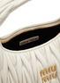 Detail View - Click To Enlarge - MIU MIU - Mini ‘Miu Wander’ Matelassé Leather Hobo Bag