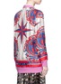 Back View - Click To Enlarge - GUCCI - Reversible carillon print oversize knit cardigan