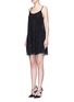Front View - Click To Enlarge - ALICE & OLIVIA - 'Rhi' beaded sheer strappy dress