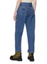 Back View - Click To Enlarge - GANNI - DOUBLE BUTTON FLY EMBELLISHED STRAIGHT LEG JEANS