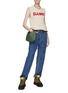 Figure View - Click To Enlarge - GANNI - DOUBLE BUTTON FLY EMBELLISHED STRAIGHT LEG JEANS