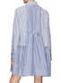 Back View - Click To Enlarge - GANNI - Button Up Striped Mini Shirt Dress
