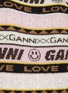 - GANNI - Logo Intarsia Striped V-Neck Knit Cardigan