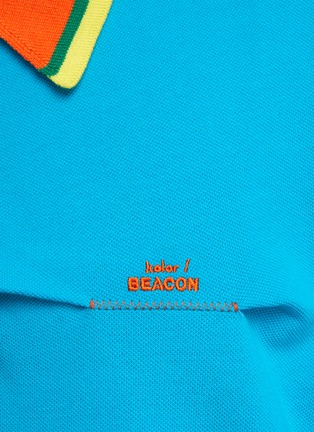  - KOLOR BEACON - Logo Asymmetric Collar Polo Shirt