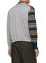Back View - Click To Enlarge - KOLOR BEACON - Double Layered V-Neck Knit Cardigan