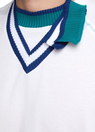  - KOLOR BEACON - Double Collar T-Shirt