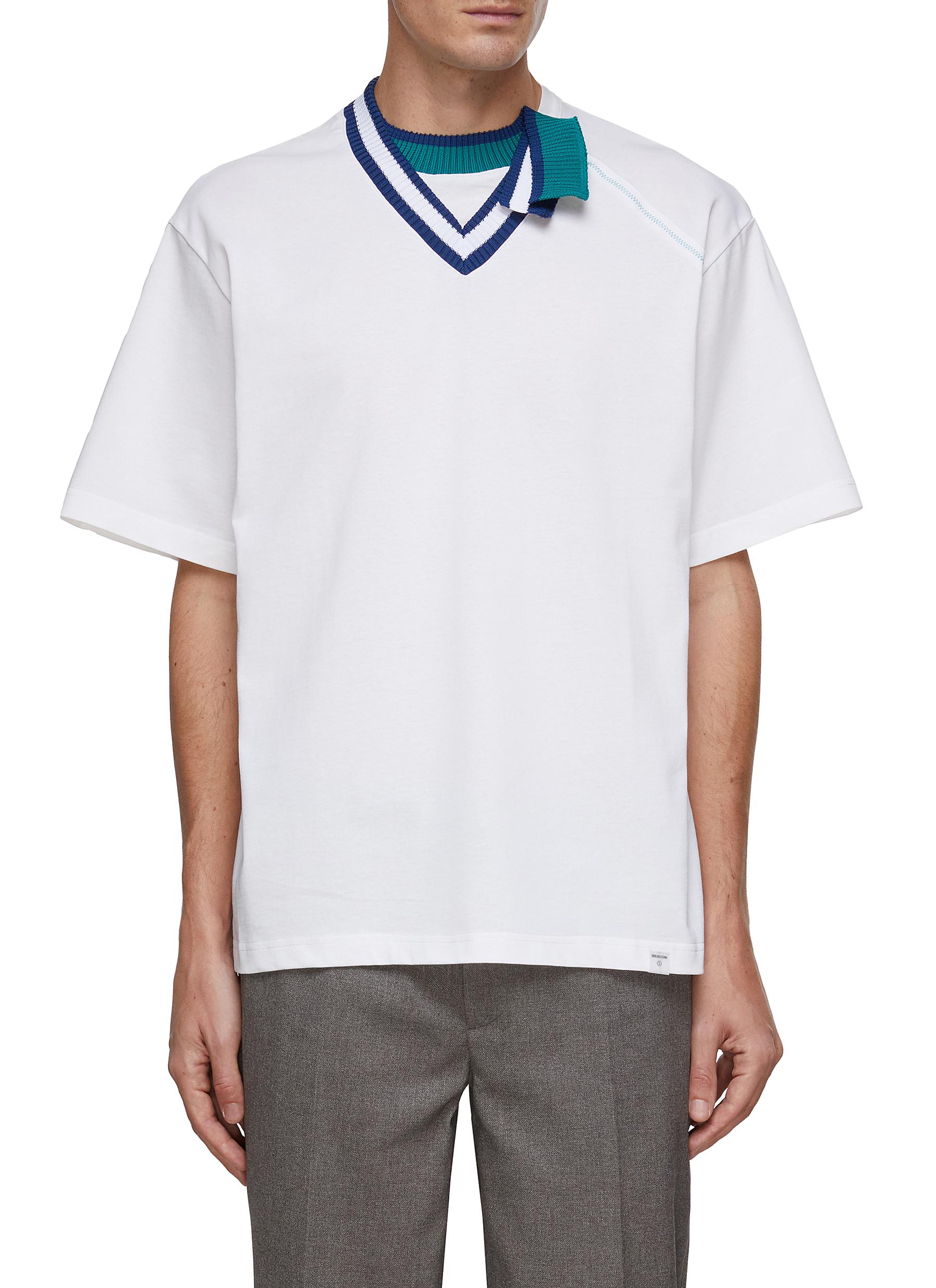 KOLOR BEACON | Double Collar T-Shirt | Men | Lane Crawford
