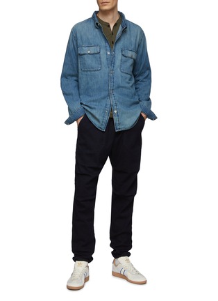 Figure View - Click To Enlarge - FRAME - DOUBLE CHEST POCKET LONG SLEEVE DENIM SHIRT