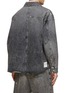 Back View - Click To Enlarge - FRAME - OVERSIZED PAINT SPLATTERED RIPPED SHIRT JACKET