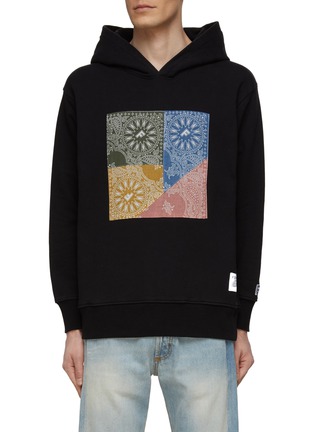 Main View - Click To Enlarge - FDMTL - Bandana Patchwork Long Sleeve Hoodie