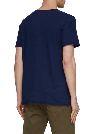 Back View - Click To Enlarge - FDMTL - Bandana Chest Pocket Crewneck Short Sleeve T-Shirt