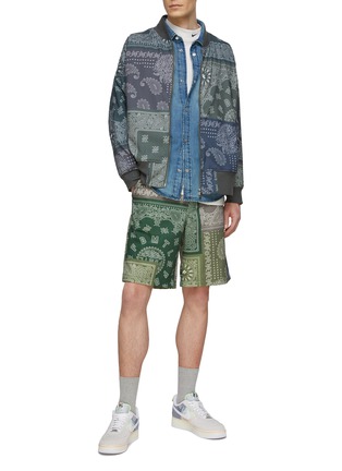 Figure View - Click To Enlarge - FDMTL - Bandana Patchwork Printed Shorts