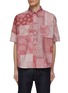 Main View - Click To Enlarge - FDMTL - All Over Bandana Patchwork Short Sleeve Button Up Shirt
