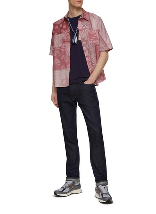 Figure View - Click To Enlarge - FDMTL - All Over Bandana Patchwork Short Sleeve Button Up Shirt
