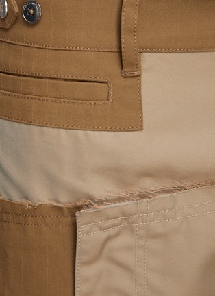  - FENG CHEN WANG - Cotton Blend Deconstructed Patchwork Pants