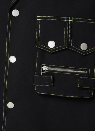  - FENG CHEN WANG - 3D Pocket Contrast Stitching Hawaiin Shirt