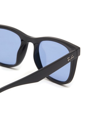 Detail View - Click To Enlarge - RAY-BAN - Blue Lens Acetate Square Sunglasses