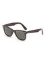 Main View - Click To Enlarge - RAY-BAN - Grey Lens Tortoiseshell Effect Acetate Square Sunglasses
