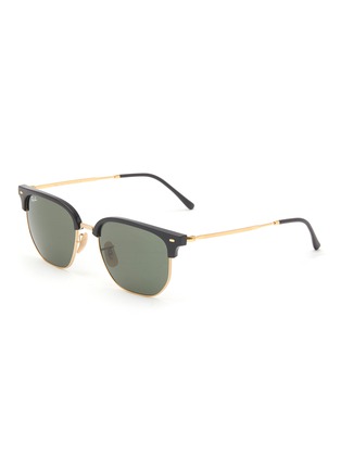 Main View - Click To Enlarge - RAY-BAN - ‘Clubmaster’ Green Lens Metal Sunglasses