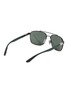 Figure View - Click To Enlarge - RAY-BAN - Green Lens Black Metal Aviator Sports Sunglasses