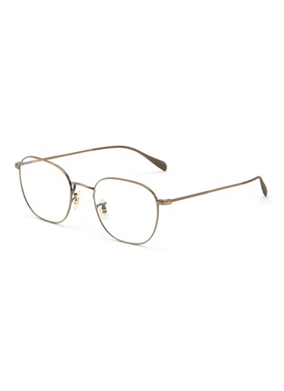 Main View - Click To Enlarge - OLIVER PEOPLES - ‘CLYNE’ ROUND METAL FRAME OPTICAL GLASSES