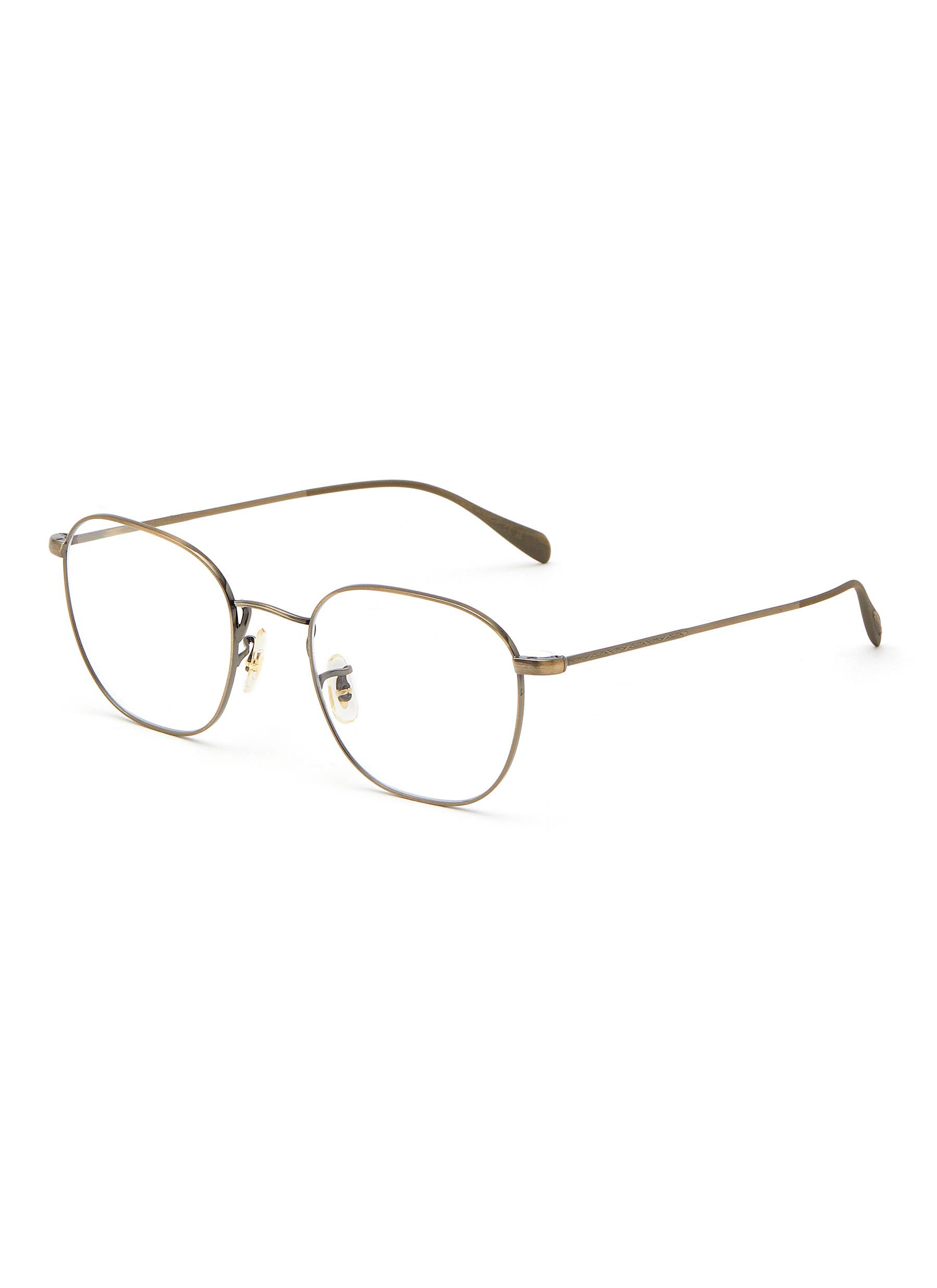 OLIVER PEOPLES ACCESSORIES ‘CLYNE' ROUND METAL FRAME OPTICAL GLASSES