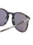 Detail View - Click To Enlarge - OLIVER PEOPLES ACCESSORIES - GREY LENS ROUND ACETATE FRAME SUNGLASSES