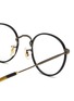 Detail View - Click To Enlarge - OLIVER PEOPLES ACCESSORIES - ‘CARLING’ ROUND ACETATE METAL FRAME OPTICAL GLASSES
