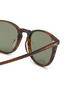 Detail View - Click To Enlarge - OLIVER PEOPLES - ‘FORMAN’ GREEN LENS ROUND ACETATE FRAME SUNGLASSES