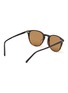 OLIVER PEOPLES ACCESSORIES - ‘FORMAN’ BROWN LENS ROUND ACETATE FRAME SUNGLASSES
