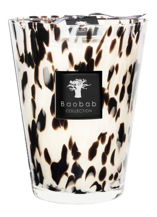 Main View - Click To Enlarge - BAOBAB COLLECTION - PEARLS BLACK SCENTED CANDLE MAX 24 — 5000G