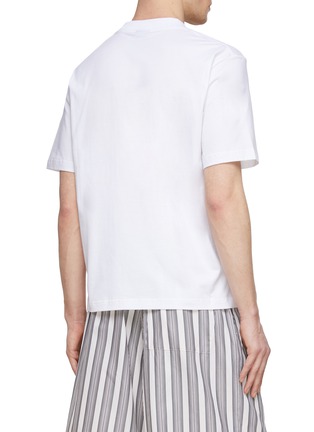 Back View - Click To Enlarge - JACQUEMUS - ‘Le T-shirt Soalheiro’ Graphic Print Embroidered Crewneck Cotton T-Shirt