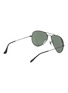 Figure View - Click To Enlarge - RAY-BAN - Green Lens Black Metal Aviator Sunglasses