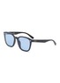 Main View - Click To Enlarge - RAY-BAN - ACETATE FRAME WAYFARER-ESQUE INJECTED BLUE LENS SUNGLASSES