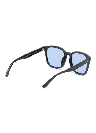Figure View - Click To Enlarge - RAY-BAN - ACETATE FRAME WAYFARER-ESQUE INJECTED BLUE LENS SUNGLASSES